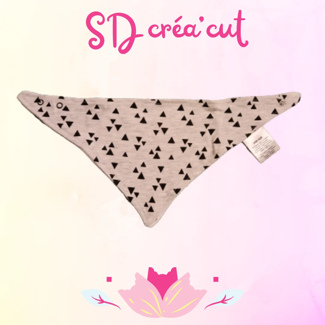 Bavoirs Bandana Gris Triangle