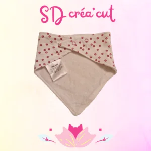 Bavoirs Bandana Blanc à Fleurs