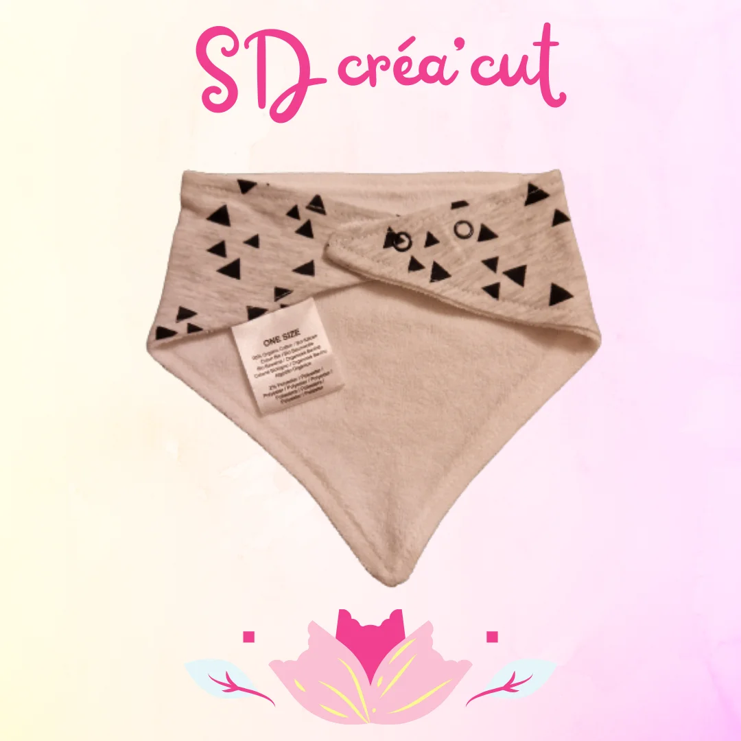 Bavoirs Bandana Gris Triangle