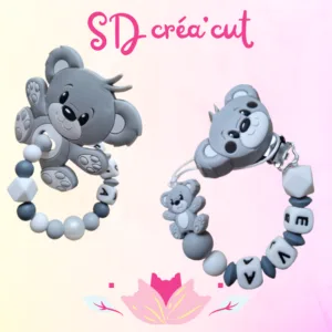 Coffret Duo Ourson Gris