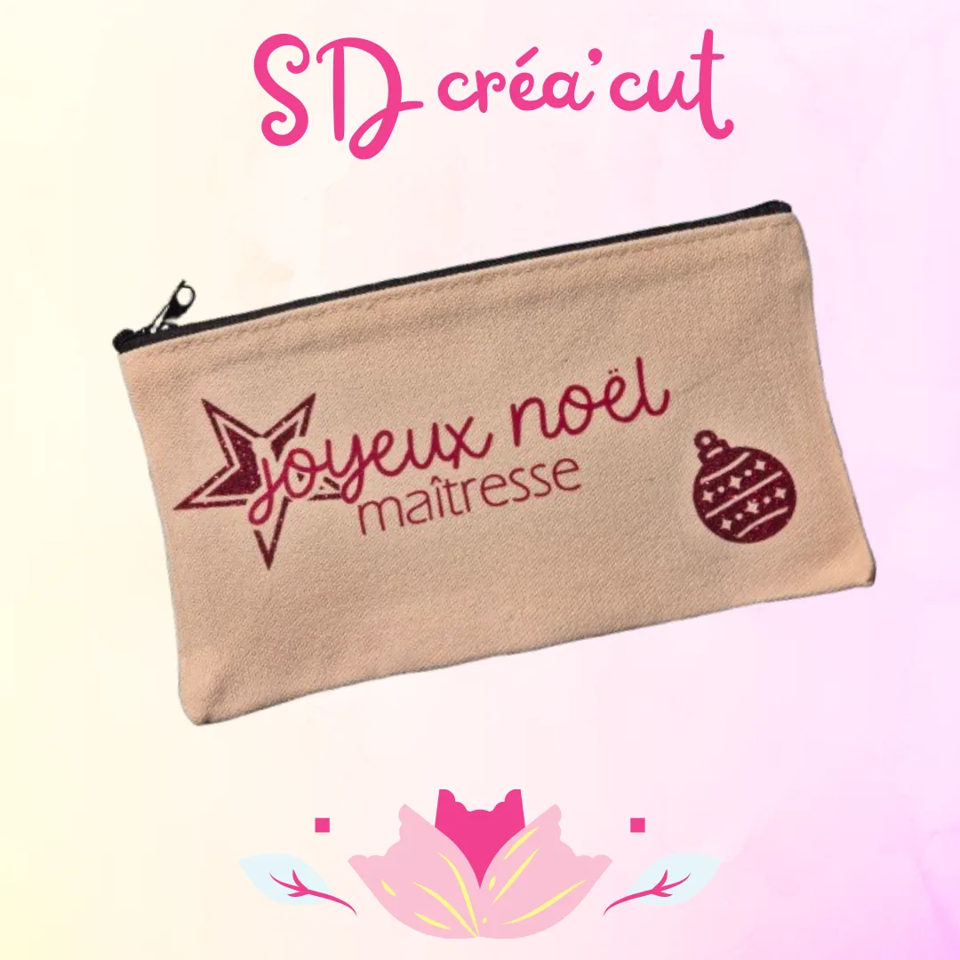 Ma Petite Pochette Joyeux Noël Maîtresse
